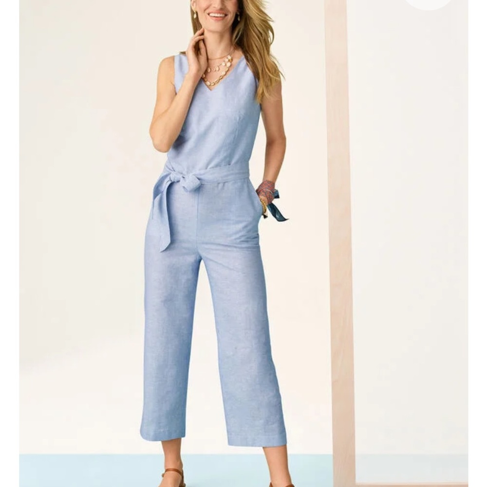 NWT Talbots LINEN JUMPSUIT